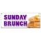 Signmission SUNDAY BRUNCH BANNER SIGN breakfast lunch champagne buffet egg benedict B-Sunday Brunch - alternate 1
